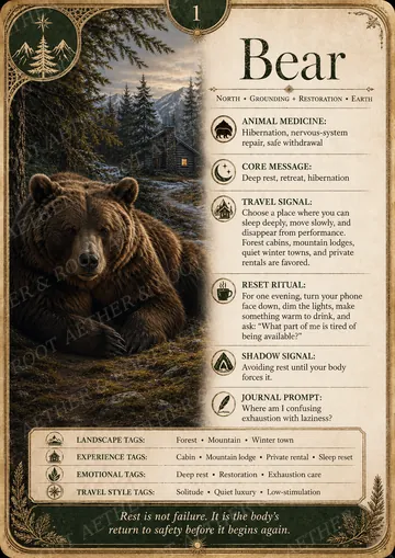Bear card — North
