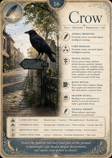 Crow card — East