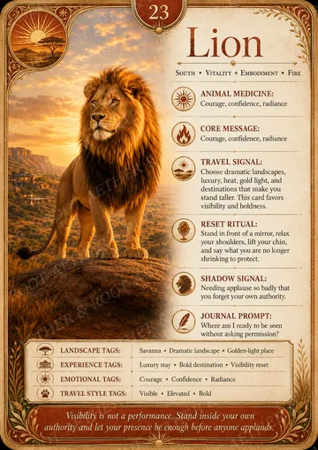 Lion card — South