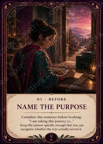 Card 01, Name the Purpose — Reset Key deck