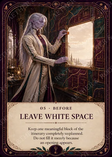 Card 05, Leave White Space — Reset Key deck