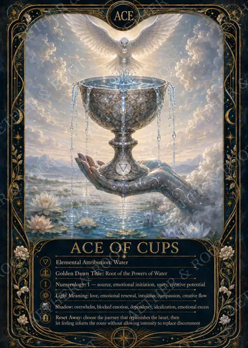 Ace of Cups — Celestial Tarot