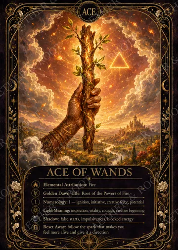 Ace of Wands — Celestial Tarot